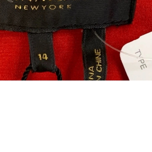 BnWT Donna Karan New York Red High Low Cocktail Sundress Size 14 - Picture 3 of 7